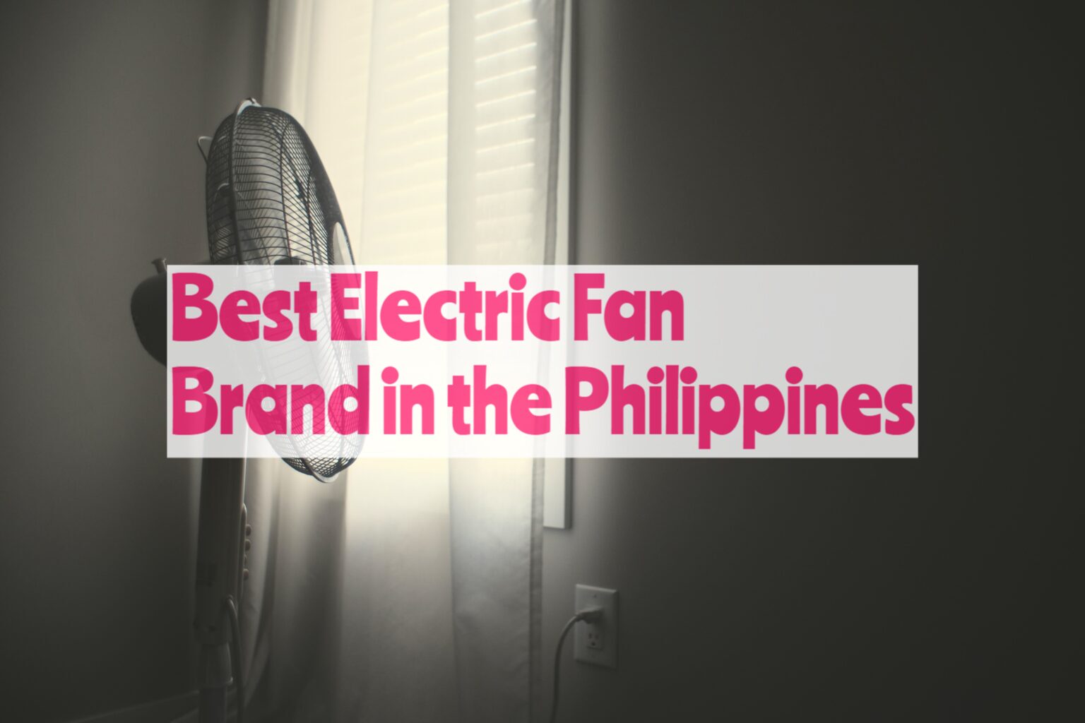 Best Electric Fan Brand in the Philippines