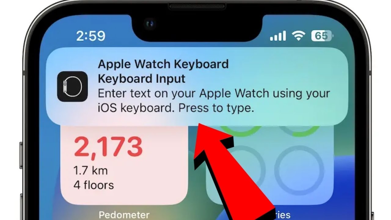 apple watch keyboard notification keeps popping up